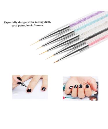 Sonew 5-Piece Nail Art Dotting Tools Kit | Crystal Dot Painting & Manicure Pens for DIY Nail Art - Buy Online on GoSupps.com