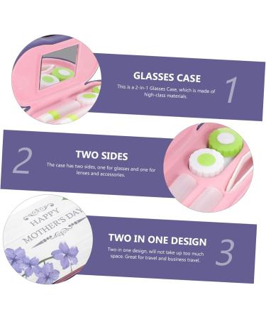 Buy Gatuida Double-Lodged Hard Shell Glasses Case & Contact Lens Kit for Kids - Travel Accessories in Violet Flocked Cloth | Durable & Stylish Protection Worldwide - Buy Online on GoSupps.com