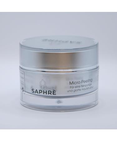 Saphr Micro Peeling gentle facial peeling with quartz and lactic acid for fine pores and smooth skin antibacterial and pH neutral 100 ml