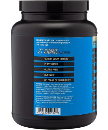 2nd Nature Plant-Based Protein Vanilla - 30 Servings 21G Vegan Protein EAAs for Muscle Growth & Recovery - No Sugar Soy Gluten or GMOs - Buy Online on GoSupps.com