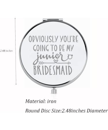FEELMEM Junior Bridesmaid Compact Mirror - Maid of Honor Proposal Gift - Buy Online on GoSupps.com