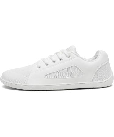 SAGUARO Unisex Knit Barefoot Shoes - DuckStride Luck | Comfortable Minimalist Footwear with Wide Toe Box (Sizes 36-46) - White 42 EU - Buy Online on GoSupps.com