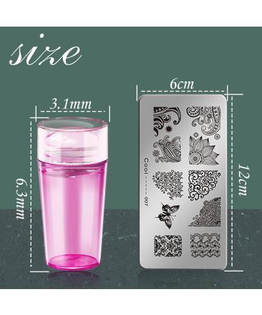 Nail Art Stamper Kit - French Nail Stamp Templates for Manicure Decoration - Buy Online on GoSupps.com