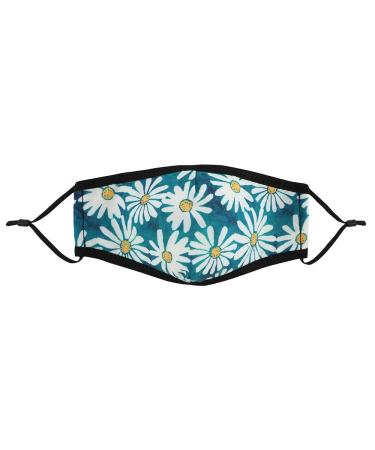 something different Allover Daisy face mask