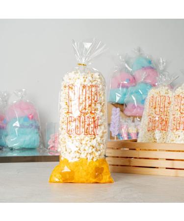 Restaurantware Bag Tek 17 x 7 Inch Popcorn Bags 100 Greaseproof Popcorn Favor Bags - Hot & Cold Friendly Freezable Clear PE Plastic Carnival Popcorn Bags For Event Favors Or Goodie Bags - Buy Online on GoSupps.com