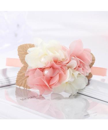 IYOU Princess Headband Pink Floral Hair Bands Birthday Party Wedding Hair Accessories for Girls - Buy Online on GoSupps.com