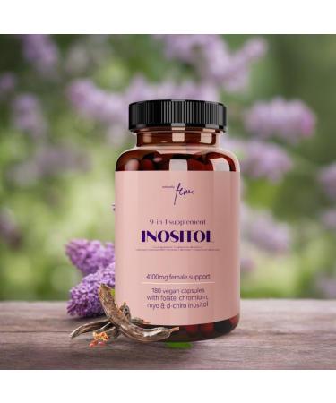 QSTA Labs Inositol Myo PCOS 4100MG Vegan capsules hormonal balance fertility supplement preconception pregnancy and ovarian support 9in1 inositol folic acid 5MTHF chromium 180 pieces pack of 1 - Buy Online on GoSupps.com