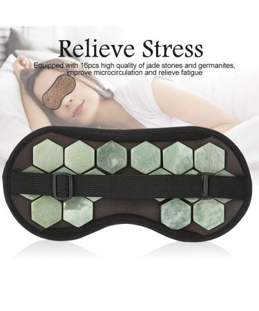 Buy Jade Stone Eye Mask - Germanium Magnetic Healing Tool for Skin Care & Relaxation - Buy Online on GoSupps.com