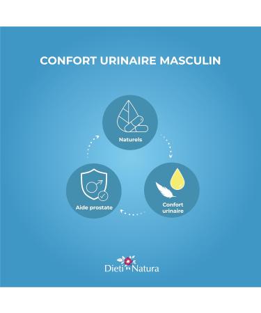 DIETI NATURA - Squash Seed Oil - Urinary Infection & Incontinence - Male Urinary Comfort - Non-GMO Gluten & Lactose Free - Vegan - Made in France - 90 Capsules - Buy Online on GoSupps.com