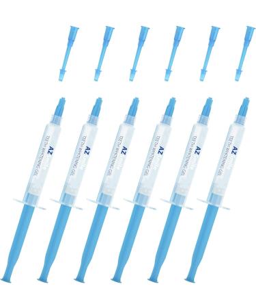 AZ Smile Teeth Whitening Gel Refill - 6 No-Sensitive Syringes, Peroxide-Free Whitener for Fast 10-Minute Results with LED Light - Buy Online on GoSupps.com