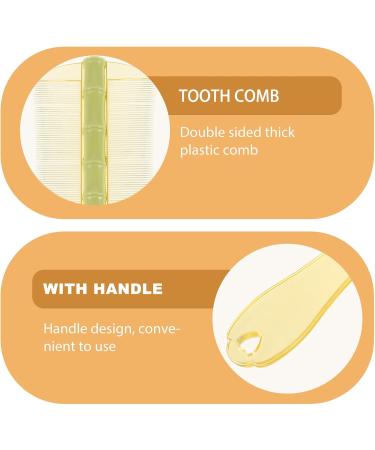 Gatuida 6pi ces Peigne pour Chevelu Sec Antipelliculaire Dents Fines Lot de Plastique pour Cheveux pais Outil de Peignage pour Gar on Fille et Animaux de Compagnie - Buy Online on GoSupps.com