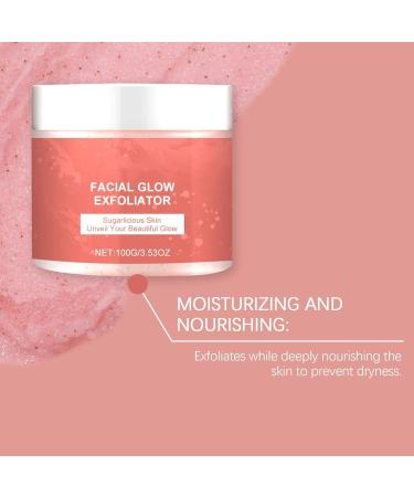 Az car Glow Exfoliator Sugar Facial Scrub Az car Glow Blanqueador Y Exfoliating Sugar Facial Scrub For Smoother Glowing Skin Body Exfoliating De Az car Natural Gently Exfoliates & Moisturizer - Buy Online on GoSupps.com