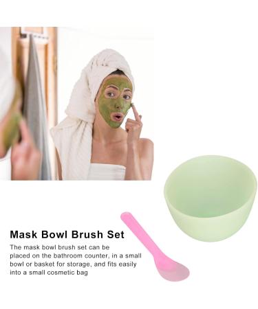 2set Face Mask Applicator Silicone Face Mask Bowl and Stirring Bars Reusable Soft Portable DIY Bowl Brush Set for Skin Care - Buy Online on GoSupps.com