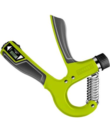 Jopwkuin Adjustable Handle Amplifier - LED Display Spring Gripper Trainer for Enhanced Grip Strength | Compact & Electronic - Improve Grip Thickness (Green) - Buy Online on GoSupps.com