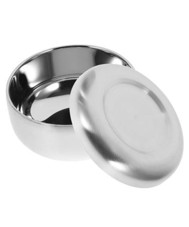 Rustproof shaving bowl shaving soap men can can stainless steel container Razor shell for shell with lid beard foam shell shaving brushes and shell shave soup cup hair care man