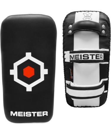 Meister XP2 Professional Curved Thai Pads - X-Thick Cowhide Leather - Kickboxing & MMA - 14.5 x 7.5 x 4.5 - Pair (2 Pads) - Buy Online on GoSupps.com