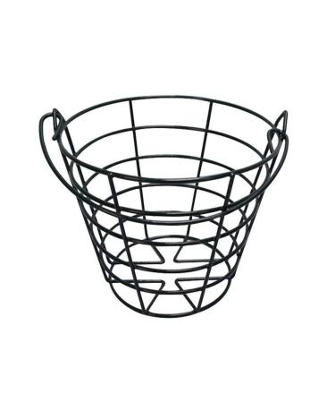 Crestgolf Stainless Metal Golf Basket Golf Ball Container Ball Bucket, Holds 50 Balls. black - Buy Online on GoSupps.com