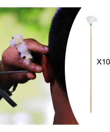 10Pcs Goose Feather Earpicks for Gentle Earwax Removal - Soft Ear Digging Tools for Adults & Children - Buy Online on GoSupps.com