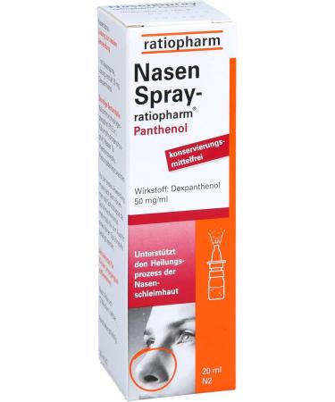 NasenSpray ratiopharm Panthenol 20 ml - Nourishing & Healing Nasal Spray for Instant Relief - Buy Internationally - Buy Online on GoSupps.com