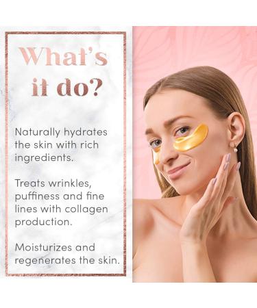 24k Gold Collagen Eye Pads Mask | Hydrating Gold Eye Treatment - Buy Online on GoSupps.com