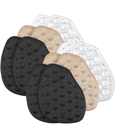 FOMIYES 12 Pairs High Heels Forefoot Pads - Cushioned Shoe Inserts & Scent Booster Beads for Women - Adhesive Flannel Damping Half Size Pads - Buy Online on GoSupps.com