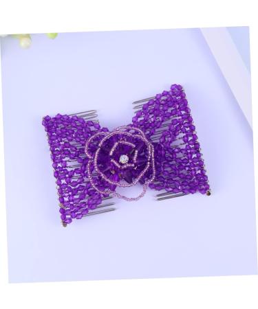 Beaupretty Hair Comb Gel Nail Polish Hair Hoop Womens Oktoberfest Accessories Short Hair Beautiful Headdress Hair Device Bday Decorations for Women Fascination Rn Beaded Headgear Purple - Buy Online on GoSupps.com
