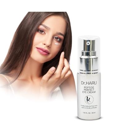 DR. HARU Peptide Advanced Eye Cream for Dark Circles  Best Hydrating Eye Cream  Reduce Fine Lines  Anti Aging  Dark Circles  patches & Puffiness | Eye Treatment Product - 30ml