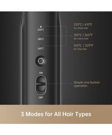 dreame Hair Straightener Portable Cordless Hair Straightener and Curler 2 in 1 Negative Ions Uniform Heat Distribution Fast Heating Flat Iron Rechargeable Mini for Travel - Buy Online on GoSupps.com