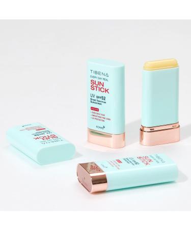 TIBENA Everyday Real Sunscreen Stick SPF 52 - Broad Spectrum UV Protection 20g | Sunscreen Stick for All Skin Types Under or Over Makeup - Buy Online on GoSupps.com