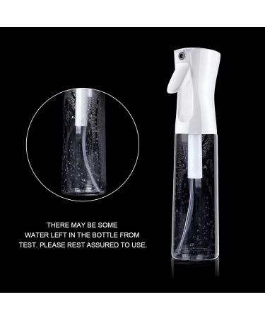 Uraqt 300ml Salon Water Spray Bottle for Hairdressers - White Transparent Hair Tool - Buy Online on GoSupps.com