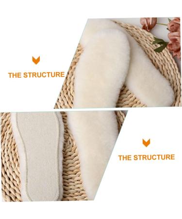 NOLITOY 3 Pairs Wool Insoles for Sneakers and Winter Boots - Warm Fleece Shoe Cushions for Ultimate Comfort - 25x8.8cm - Perfect Winter Shoe Parts - Buy Online on GoSupps.com