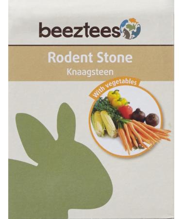 Beeztees Rodent Stone with Vegetables - Healthy Snack for Pet Rodents 160g - International Shipping Available - Buy Online on GoSupps.com