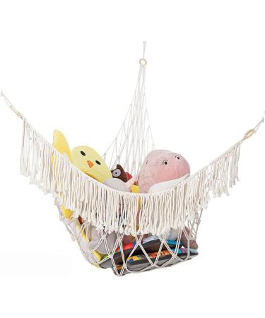 Fomiyes 2-St Stand for Yoga Balls & Soft Toy Hammock | Woven Network Toy Organizer & Bohemian Animal Basket - Buy Online on GoSupps.com