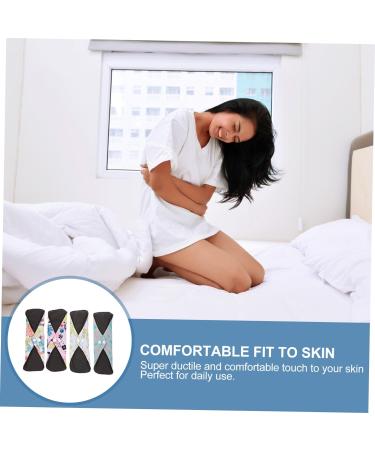 Hemoton 4pcs Washable Bamboo Nursing Pads - Menstrual & Incontinence Pads with Bamboo Charcoal for Organic Panty Liner - Buy Online on GoSupps.com