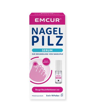 EMCUR Serum |With treatment plan |With 10 nail files |Toenails fingernails |As a vial with applicator |5 ml i sufficient for up to 3 months - Buy Online on GoSupps.com
