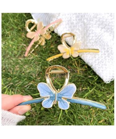 Large Butterfly Metal Hair Clips - Nonslip Hair Clamps for Women - Strong Hold Hair Styling Accessories in Pink - Buy Online on GoSupps.com