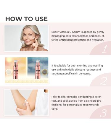 EarthShine Super C Serum for Women Over 70 | Hydrating Vitamin C Serum for Mature Skin - Firm Lift & Smooth Wrinkles - 1.0 Fl Oz - Buy Online on GoSupps.com