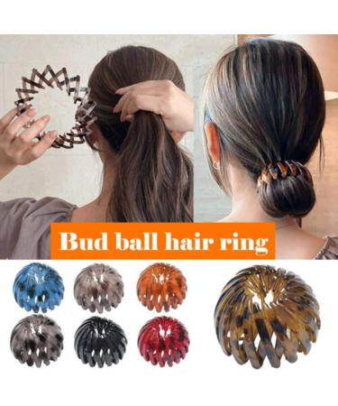 Tixiyu Vintage Bird Nest Hair Clips - 3 Multi-Colored Geometric Hair Loops for Thick Ponytails | Women's & Girls' Accessories - Buy Online on GoSupps.com