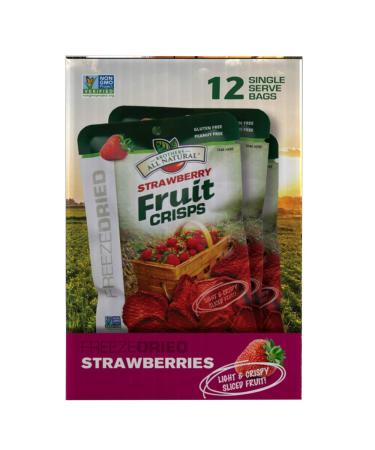 Brothers-ALL-Natural Strawberry Fruit Crisps - 24 Pack (0.26 oz each) | Healthy Snack - Buy Online on GoSupps.com