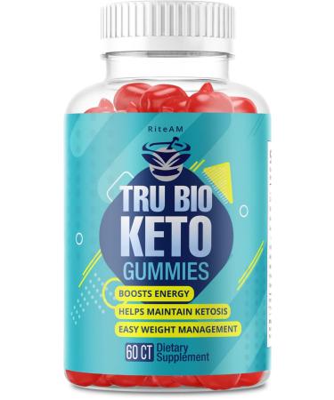 Tru Bio Keto ACV Gummies - Advanced Formula 1000mg TruBio Keto Apple Cider Vinegar Gummies Official Brand (60 Gummies