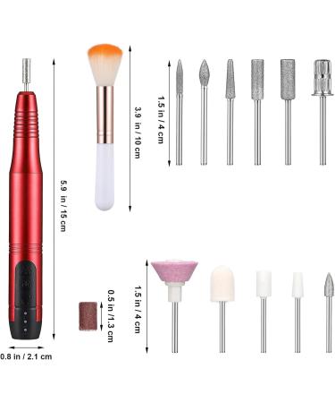minkissy Electric Nail Drill Kit Manicure Nail Shaper Portable Electric Nail File Nail Pedicure Tools with Nail Drill Bits for Women Girls Acrylic Gel Nails - Buy Online on GoSupps.com