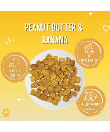 Just Natural Paws Peanut Butter & Banana Dog Treats - 2 Pack - Healthy Human-Grade Superfood Dog Training Treats Natural & Vegetarian No Preservatives or Additives - Buy Online on GoSupps.com