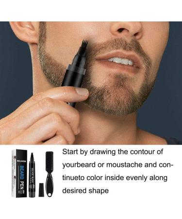 Nevay Bart Fill Pencil Set - Waterproof Beard & Mustache Coloring Tool | Deluxe Fill Pin & Brush for Realistic Contouring - Buy Online on GoSupps.com