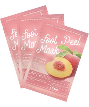 3 Pair Foot Peeling Mask Socks - Moisturizing Foot Mask for Dry & Cracked Feet - Easy Corn Removal - Foot Spa Treatment for Men & Women - Buy Online on GoSupps.com