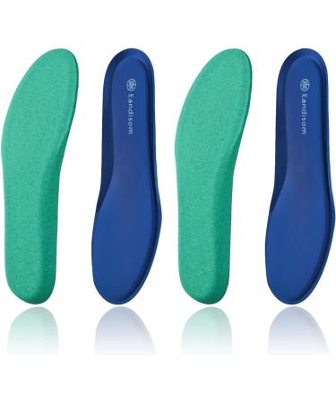 Buy 2 Pair Memory Foam Insoles for Men & Women - Comfort Inserts for Boots Work Sports & Sneakers | Plantar Fasciitis Relief | US Size 11M Navy Blue - Buy Online on GoSupps.com