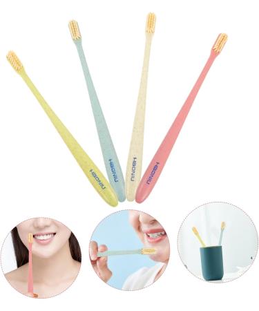 Mobestech 16 Pcs Soft Toothbrush & Tongue Brush Set - Travel-Friendly Cotton Brush 4 Pieces - Buy Online on GoSupps.com