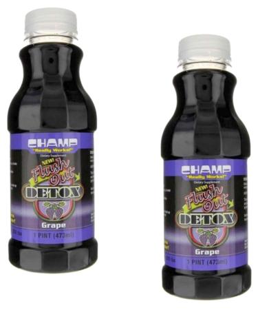 Champ Flush Out Detox Drink Grape - 1 Pint (2 Count)