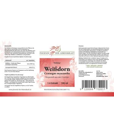 Premium Wind-Thorn Tincture 100ml | Crataegus Oxyacantha 1:4 Extract | Vegan & Made in Austria - International Shipping - Buy Online on GoSupps.com