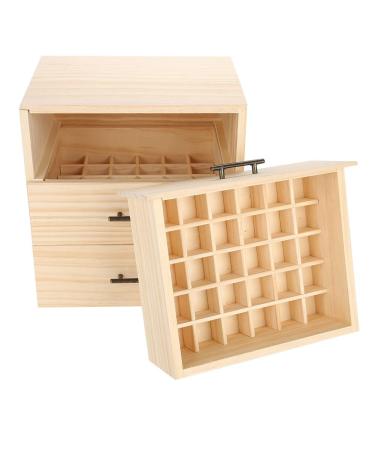 Wakects 90 slots storage box for essential oils-wood organizer for aromatherapy and fragrance oils for travel storage essential oil with 3 levels - Buy Online on GoSupps.com