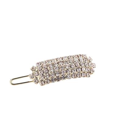 New 2025 Crystal Women Elegant Korean Design Snap Barrette Stick Metal Alloy Hairpin Hair Styling Accessories Jewelry Fashion Accessories Creative Gift